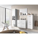 Bratex - ensemble de meubles de salle de bain alba, ensemble de meubles de salle de bain, lavabo inclus, ...