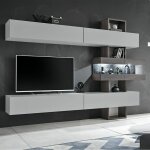 Paris prix - ensemble meuble tv 'tokyo' 250cm gris & chne
