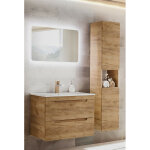 Ac - deco ? ensemble de meubles de salle de bain avec meuble sous vasque 60 cm ? grande armoire 175 cm ...