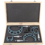 Ensemble de microm�tres ext�rieurs m�triques, 4 en 1 4pcs �triers de mesure microm�tres externes 0 - ...