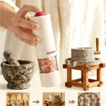 Ensemble moulin � poivre et sel �lectrique ? moulin � �pices en acier inoxydable, 17 cm de hauteur, utilisatio ...