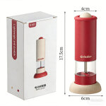 Ensemble moulin � poivre et sel �lectrique ? moulin � �pices en acier inoxydable, 17 cm de hauteur, utilisatio ...