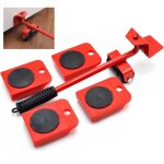 Ensemble d'outils de d�m�nagement de meubles avec levier r�glable � 180� et 4 roues, chariot de meubles ...