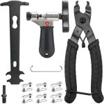 Ensemble d'outils de derive chaine velo, lien de v�lo pince + v�rificateur de la cha�ne + 3 paires de ...