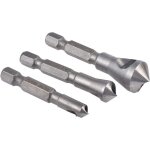 Ensemble d'outils de fraisage et d'�bavurage, 3 pi�ces ensembles d'outils de poin�onnage central � 90 ...
