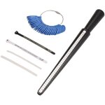 Ensemble d'outils de mesure taille bague, jauge bague mandrin b�ton dimensionnement et pour la fabrication ...