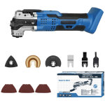 Ensemble d'outils multifonctions, scie oscillante sans fil, maximum 5000 - 19000 opm, angle d'oscillation ...