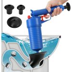 Ensemble d'outils pour piston de toilettes, d�boucheur pneumatique pour �viers, toilettes, salles de ...