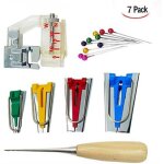 Ensemble d'outils de reliure 7 pi�ces pour machines � tricoter et � coudre, comprenant du ruban de reliure, ...