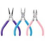 Ensemble de pinces � bijoux, comprenant des pinces � pointe fine, � pointe ronde et des coupe - fils ...