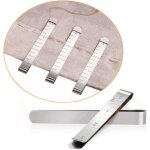 Ensemble de pinces � couture, 20 pinces � reliure en acier inoxydable, r�gle de mesure de 7, 6 cm (3 ...