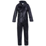 Ensemble de pluie veste et pantalon double enduction pvc bleu marine t3xl - rndb - xxxl