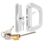 Ensemble de poign�es de porte coulissante de patio avec cl�s ensemble de remplacement de serrure de porte ...