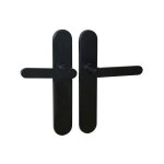 Ensemble poign�e porte meudon bdc noir aluminium