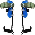 Ensemble de pointes d'escalade d'arbre avec sangles de ceinture de harnais de s�curit� r�glables, kit ...