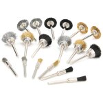 Ensemble de polissage de brosse de coupe de roue de fil d'aluminium de 18 pices pour l'outil rotatif ...