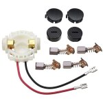 Ensemble porte balais charbon compatible noir blanc remplacement moteur �lectrique