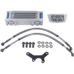 Gistuch - ensemble de radiateur d'huile de moto kit de systme de refroidissement de refroidissement ...