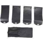 Ensemble de rampes de protection des pneus, 4 pi�ces, en polypropyl�ne antid�rapant, stockage de v�hicules ...