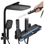 Ensemble de robinet de douche thermostatique en laiton � affichage num�rique, syst�me de douche thermostatique ...