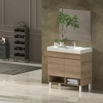 Ensemble de salle de bain nebari avec pieds 2 portes ou un tiroir au choix - comprend meubles, lavabo ... Ensemble de salle de bain nebari avec pieds 2 portes ou un tiroir au choix - comprend meubles, lavabo ...