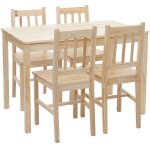 Ensemble de salle à manger hhg - 469, salon, style rustique, bois massif, 110 cm, bois de pin finition ... Ensemble de salle à manger hhg - 469, salon, style rustique, bois massif, 110 cm, bois de pin finition ...