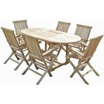 C&l jardin - ensemble salon de jardin en teck solo 6 fauteuils pliants C&l jardin - ensemble salon de jardin en teck solo 6 fauteuils pliants