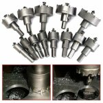 Ensemble de scie cloche 13pcs , foret de scie cloche, 16mm 53mm en acier inoxydable scie cloche foret ...