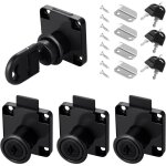 Ensemble de serrures de tiroir de bureau 4 pi�ces, serrure � came 22 mm, serrure � came avec diff�rentes ...