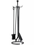 Ensemble serviteur de cheminée 5 pièces accessoire acier pince pelle balai tisonnier noir Ensemble serviteur de cheminée 5 pièces accessoire acier pince pelle balai tisonnier noir