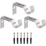 Ensemble de supports muraux r�glables pour tringle � rideaux (3 pi�ces) - accessoires pour rideaux