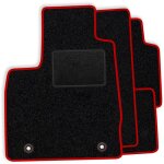 Ensemble de tapis de sol en velours pour chevrolet aveo i 2003 - 2007 - finition rouge Ensemble de tapis de sol en velours pour chevrolet aveo i 2003 - 2007 - finition rouge