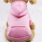 Sweat  capuche pour chat vtements pour chien en coton avec manteau d'hiver et poche extrieure, pull ...