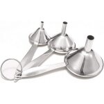 Entonnoir en acier inoxydable, 3 pi�ces mini entonnoir acier, acier inoxydable ensemble d'entonnoir � ...