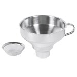 Entonnoir en acier inoxydable avec passoire 9cm �13cm - k�chenprofi