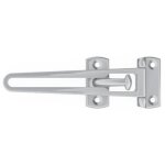 Entreb�illeur de s�curit� modern pour porte � recouvrement chrom� satin� - socona - pr4