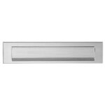 Entr�e boite aux lettres - d�cor : satin� - dimensions : 340 x 75 mm - entraxe : 310 mm - epaisseur : ...