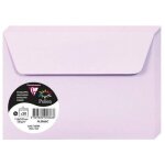 Enveloppe - clairefontaine - pollen - 120g - 114x162 mm - violet - paquet de 20