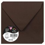 Enveloppe - clairefontaine - pollen - 120g - 140x140 mm - couleur cacao