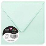 Enveloppe - clairefontaine - pollen - 120g - 140x140mm - vert jade - paquet de 20