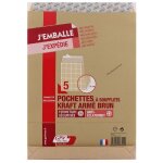 Enveloppes - kraft arm� - c4 - 229x330mm - auto adh�sive - lot de 5 - gpv