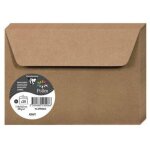Enveloppes - pollen - adheclair kraft - 114 x 162 mm - 130g - lot de 20