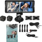 Eosnow - camra bb pour voiture, cran 7 pouces 1080p double canal, avec vision nocturne infrarouge ...