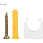 Eosnow - colliers de serrage en u, 20 pices, 16 / 20 / 25 / 32 mm, clips fixes pour tuyaux d'eau avec ...