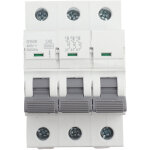 Eosnow disjoncteur tripolaire gym9 - c65 230 / 400 v ca 50 / 60 hz ip20, protection contre les fuites ...