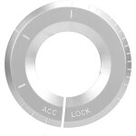 Eosnow interrupteur d'allumage anneau d�coratif remplacement accessoire pour mercedesbenz a cclass (argent) ...