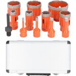 Eosnow - kit de scie cloche, 68 50 45 35 28 25 20 12 10 8 6 mm, ouvre - trou diamant m14, avec tige ...