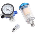 Eosnow pistolet pneumatique de pulv�risation, jauge de r�gulateur d'air, s�parateur de filtre de pi�ge ...