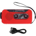Eosnow radio de secours manuelle, production d'�nergie solaire avec lampe de poche led, charge 2000mah, ...