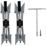 Eosnow - stabilisateur de roue en acier moul�, 2 pi�ces, roue � forte friction, cale en forme de x, cale ...